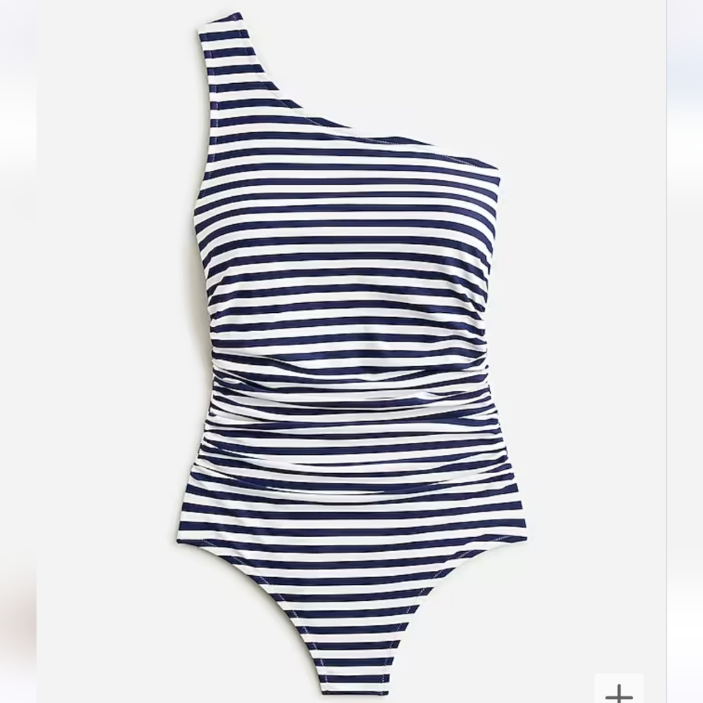 J.Crew Plus-size one-shoulder swim suit